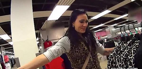  Stellar czech girl is seduced in the shopping centre and drilled in pov